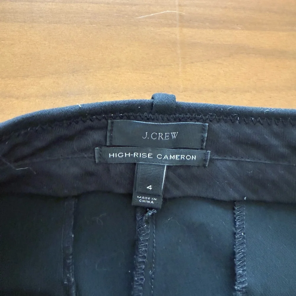 J. Crew Black High-Rise‎ Cameron Pants - Picture 3 of 5